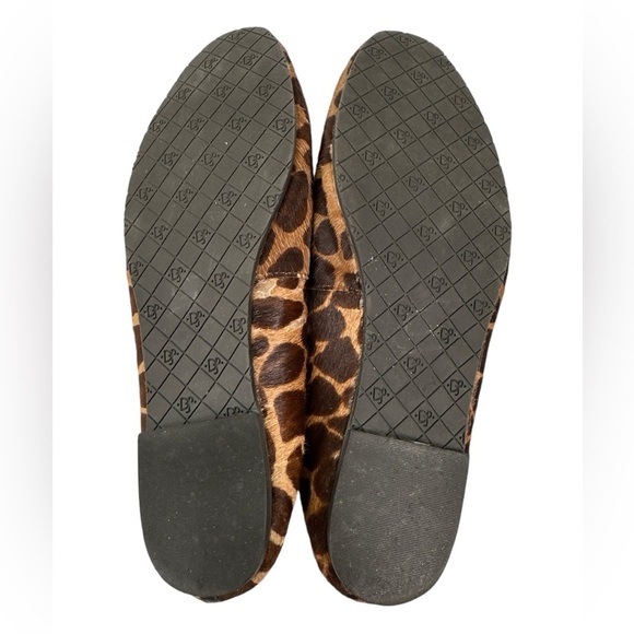 Donald J Pliner Boli H9 Camel Expresso Giraffe Calf Hair Ballet Flats 6.5 - Picture 9 of 13